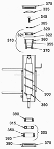 Page H Diagram and Parts List for EMF-2306  Ice-O-Matic Ice Maker