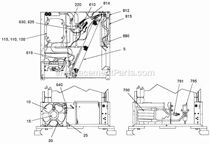 Page C Diagram and Parts List for EUC-150  Ice-O-Matic Ice Maker