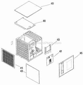 Page A Diagram and Parts List for GC-305  Ice-O-Matic Ice Maker