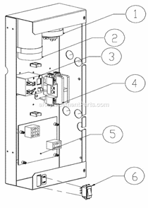 Control Box Diagram and Parts List for GEM-0956  Ice-O-Matic Ice Maker