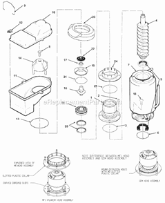 Evaporator Diagram and Parts List for GEM-0956  Ice-O-Matic Ice Maker
