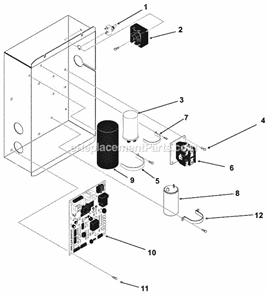 Control Box Diagram and Parts List for GEMD-790  Ice-O-Matic Ice Maker