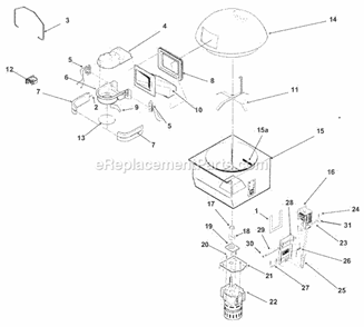 Ice Chute And Dispensing Diagram and Parts List for GEMD-790  Ice-O-Matic Ice Maker