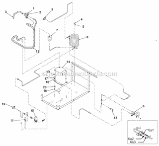 Water Cooled Refrigeration Diagram and Parts List for GEMD-790  Ice-O-Matic Ice Maker