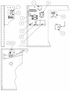 Part Location Diagram of 9101084-02 Ice-O-Matic Relay 50 Hz