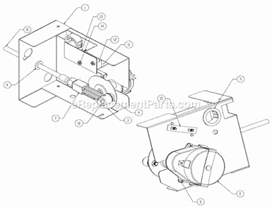 Harvest Assist Diagram and Parts List for ICE-0320  Ice-O-Matic Ice Maker
