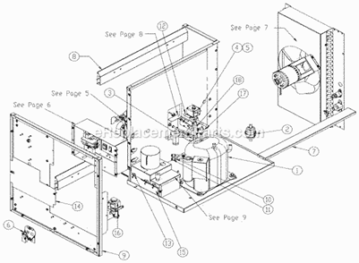 Air Cooled Diagram and Parts List for ICE-0520  Ice-O-Matic Ice Maker