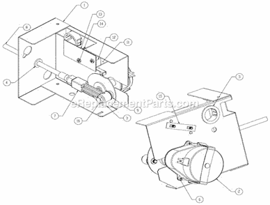 Harvest Assist Diagram and Parts List for ICE-0525  Ice-O-Matic Ice Maker