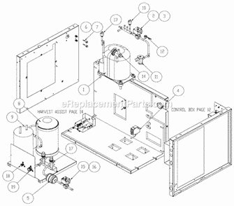 Remote Diagram and Parts List for ICE-0605  Ice-O-Matic Ice Maker