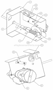 Harvest Assist Assembly Diagram and Parts List for ICE-0606  Ice-O-Matic Ice Maker