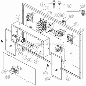 Electrical/Control Box, V3 Diagram and Parts List for ICE-1506  Ice-O-Matic Ice Maker