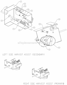 Harvest Assist Diagram and Parts List for ICE-1807  Ice-O-Matic Ice Maker