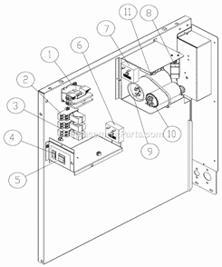 Control Box Diagram and Parts List for ICE-2106  Ice-O-Matic Ice Maker
