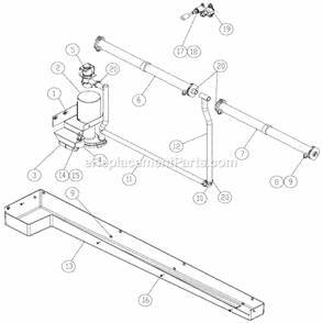 Water Pump/Float Diagram and Parts List for ICE-2106  Ice-O-Matic Ice Maker