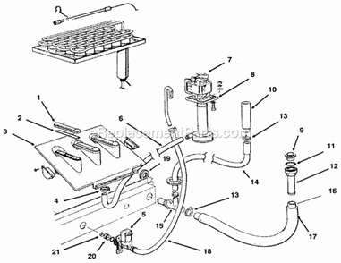 Part Location Diagram of 1011337-38 Ice-O-Matic Drain Fitting