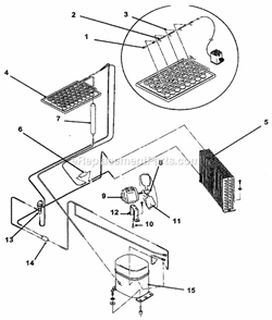 Part Location Diagram of 1011337-48 Ice-O-Matic Condenser