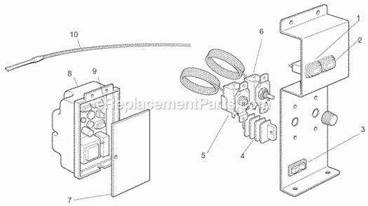 Control System Diagram and Parts List for ICEU-070  Ice-O-Matic Ice Maker