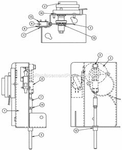 Harvest Assist Assembly Diagram and Parts List for ICEU-200  Ice-O-Matic Ice Maker