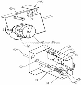 New Style Harvest Assist Assembly Diagram and Parts List for ICEU-200  Ice-O-Matic Ice Maker