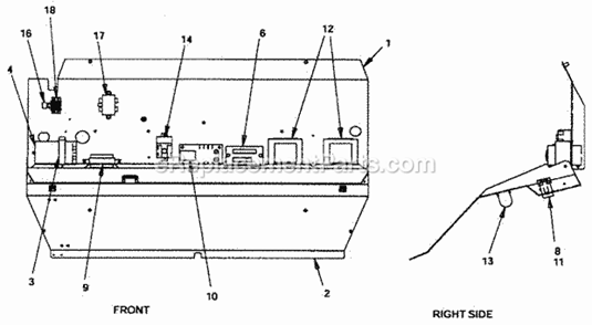 Page E Diagram and Parts List for IOD-200  Ice-O-Matic Ice Maker