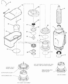 Evaporator Diagram and Parts List for MFI-0805  Ice-O-Matic Ice Maker