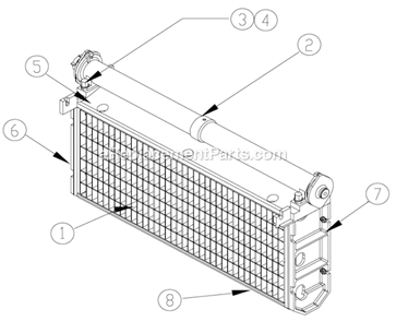 Evaporator Diagram and Parts List for ICEU220FA  Ice-O-Matic Ice Maker