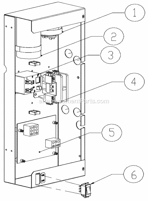 Control Box Diagram and Parts List for MFI-1256  Ice-O-Matic Ice Maker