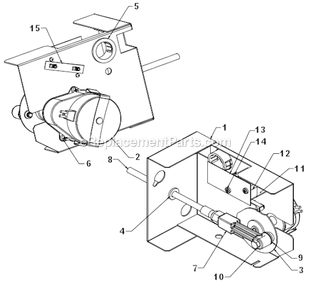 Harvest Assist Assembly Diagram and Parts List for ICEU220FA  Ice-O-Matic Ice Maker