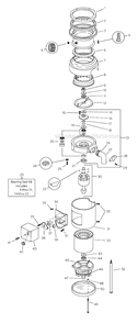 Page A Diagram and Parts List for SS125  Insinkerator Food Waste Disposer