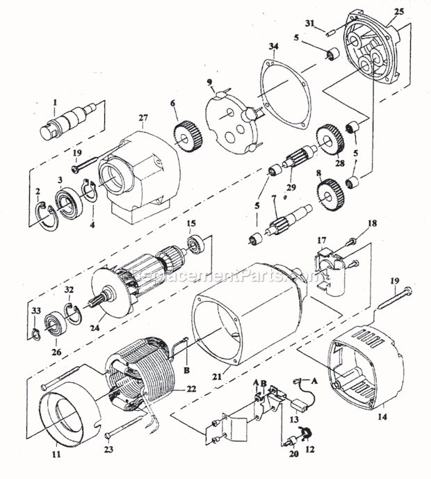 Page C Diagram and Parts List for 19044  Jancy Beveler