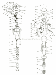 Usa-3 V-2 Motor Diagram and Parts List for USA-3 MT3S-V2 Jancy Beveler