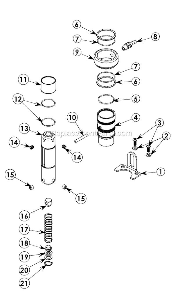 Page E Diagram and Parts List for USA101  Jancy Beveler