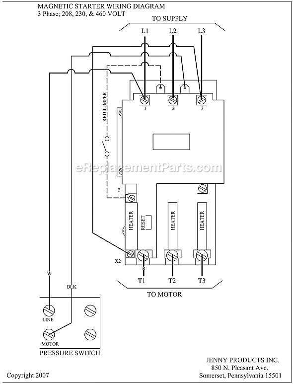 Page D Diagram and Parts List for 2(GC3A)-60  Jenny Compressor