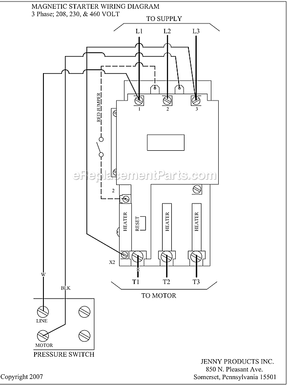 Page C Diagram and Parts List for 2(K15A)-80  Jenny Compressor