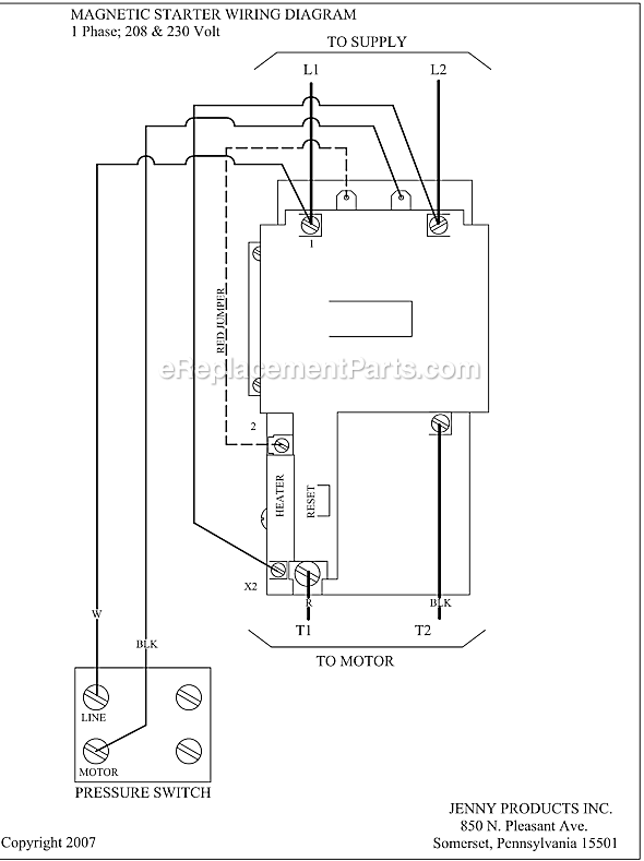 Page D Diagram and Parts List for 2(K15A)-80  Jenny Compressor