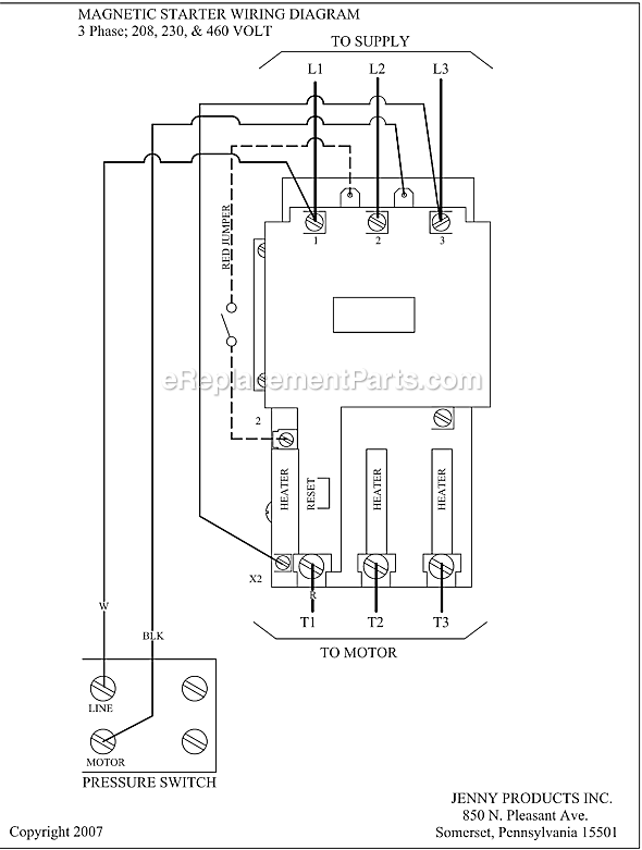 Page C Diagram and Parts List for 2(U10B)-120  Jenny Compressor