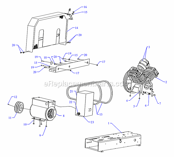 Page A Diagram and Parts List for GC5A-B  Jenny Compressor