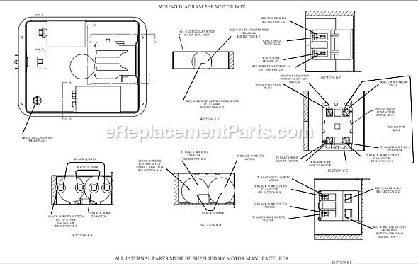 Page B Diagram and Parts List for GT5B-17P  Jenny Compressor