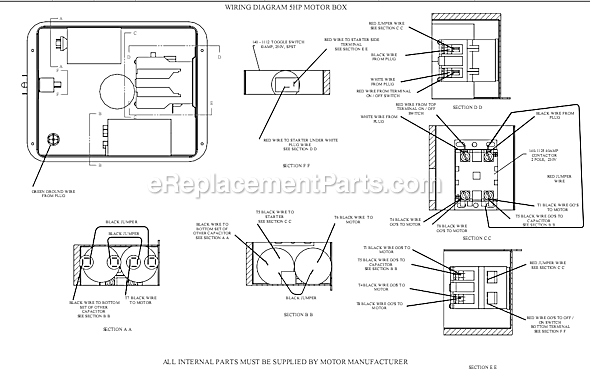 Page B Diagram and Parts List for GT5B-8P2  Jenny Compressor