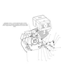 Throttle Idle Control Diagram and Parts List for GT8HGB-30P-CRC  Jenny Compressor