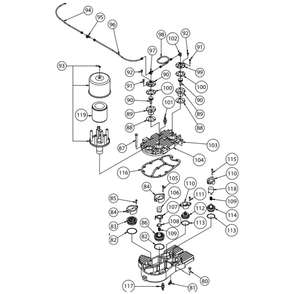 Tpump Asm 3 Diagram and Parts List for T20C-120C-SSC  Jenny Compressor