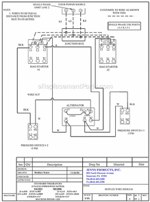 Page B Diagram and Parts List for 2(GC5C)-120C  Jenny Compressor