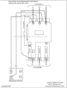 Page C Diagram and Parts List for 2(GT5B)-120  Jenny Compressor