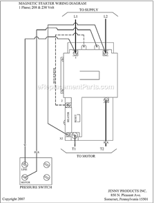 Page C Diagram and Parts List for 2(K15A)-60  Jenny Compressor