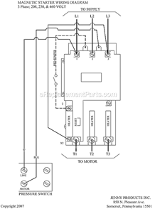 Page D Diagram and Parts List for 2(K15C)-30C  Jenny Compressor
