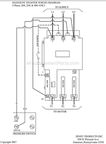 Page C Diagram and Parts List for 2(K1C)-60C  Jenny Compressor