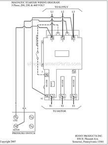 Page C Diagram and Parts List for 2(K2A)-60  Jenny Compressor