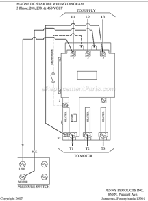Page D Diagram and Parts List for 2(K2C)-30C  Jenny Compressor