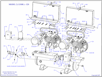 Part Location Diagram of 160-1057 Jenny Filter-intake