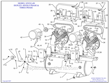 Part Location Diagram of 123-1029 Jenny Connector-Romex